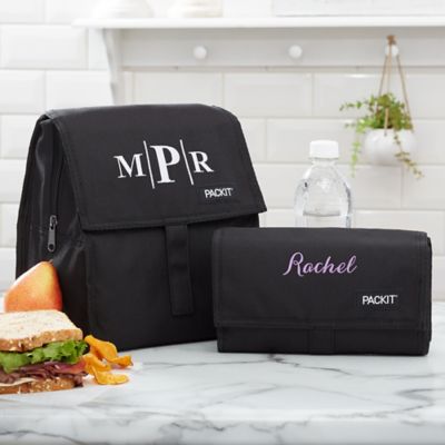 PackIt&reg; Embroidered Freezable Lunch Bag
