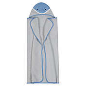 Just Born&reg; Shark Hooded Towel in Grey/Blue