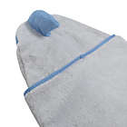 Alternate image 1 for Just Born&reg; Shark Hooded Towel in Grey/Blue