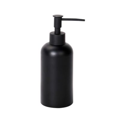 black hand soap dispenser