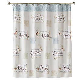New Hope Shower Curtain Collection, Peace Love Faith Shower Curtain