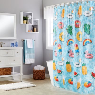 multicolor shower curtain