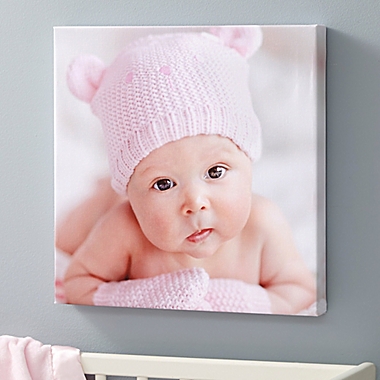 Baby Photo Memories 12-Inch Square Personalized Canvas. View a larger version of this product image.
