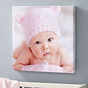 Baby Photo Memories Personalized Square Canvas