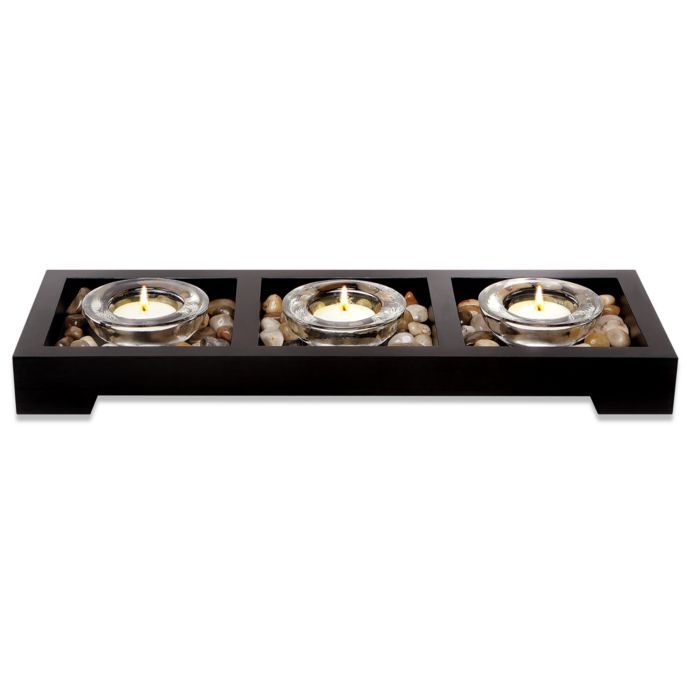 3Piece Glass Tealight Candle Garden Bed Bath and Beyond Canada