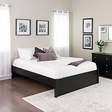 4-Post Queen Platform Bed in Black. View a larger version of this product image.