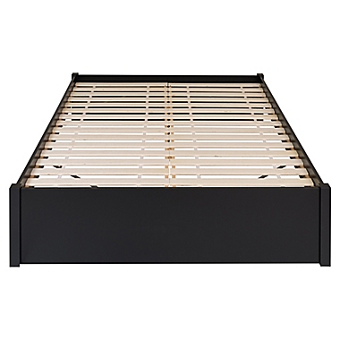 4-Post Queen Platform Bed in Black. View a larger version of this product image.