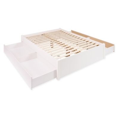 4-Post Platform Storage Bed with 4 Drawers