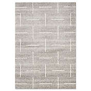 Novelle Home Parallel Lines 6&#39;7 x 9&#39;6 Area Rug in Grey