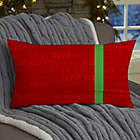 Alternate image 1 for Christmas Present Personalized Lumbar Throw Pillow