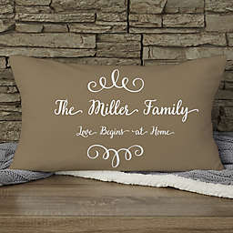 Together... Personalized Lumbar Throw Pillow