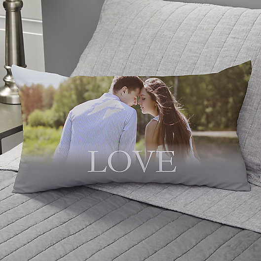 Alternate image 1 for LOVE Personalized Lumbar Throw Pillow