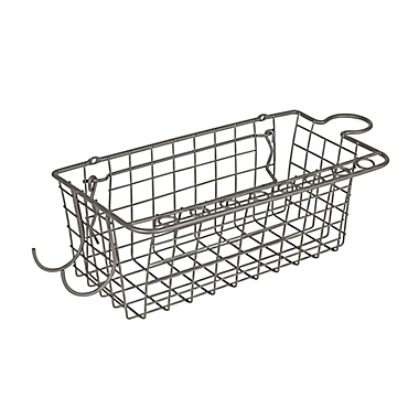 Spectrum&trade; Pegboard Wire Basket and Tool Holder in Grey. View a larger version of this product image.