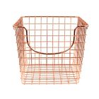 Alternate image 1 for Spectrum&trade; Small Metal Scoop Basket in Copper