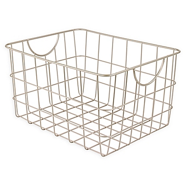 Spectrum&reg; Utility Basket in Nickel. View a larger version of this product image.