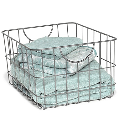 Spectrum&reg; Utility Basket in Nickel. View a larger version of this product image.