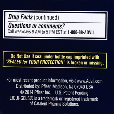 Advil&reg; 40-Count 200 mg PM Liqui-Gels&reg;. View a larger version of this product image.