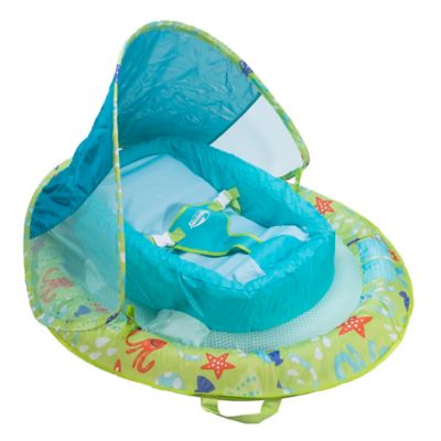Octopus Infant Baby Spring Float with Sun Canopy in Green
