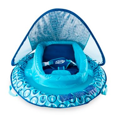 Anchor Infant Baby Spring Float with Sun Canopy in Blue. View a larger version of this product image.
