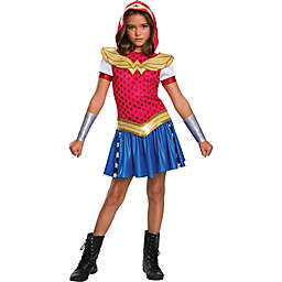 DC Super Hero Wonder Woman Hoodie Dress Child's Halloween Costume