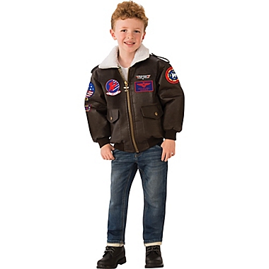 Top Gun Bomber Jacket Medium Child&#39;s Halloween Costume. View a larger version of this product image.