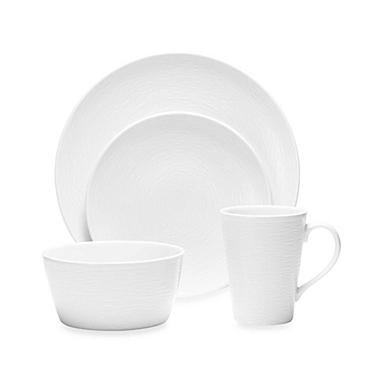 Noritake&reg; White on White Swirl Round Dinnerware Collection. View a larger version of this product image.
