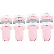 Luvable Friends&reg; 20-Pack Grow with Me Short Sleeve Bodysuits in Pink