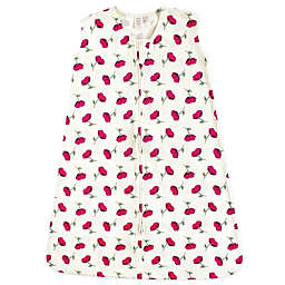 Touched by Nature Size 0-6M Petals Organic Cotton Sleeping Bag in Red