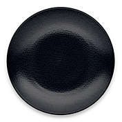 Noritake&reg; Black on Black Snow Round Dinner Plate
