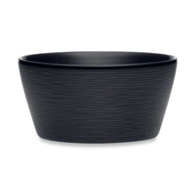 Noritake&reg; Black on Black Swirl Round Cereal Bowl. View a larger version of this product image.