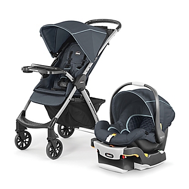 Chicco&reg; Mini Bravo&reg; Plus Travel System in Slate. View a larger version of this product image.