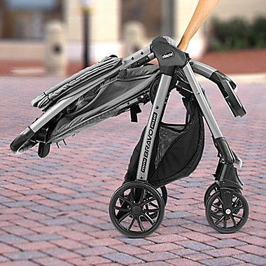 Chicco&reg; Mini Bravo&reg; Plus Travel System in Midnight. View a larger version of this product image.