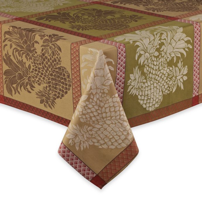 Tommy Bahama® Home Pineapple Jacquard Print Tablecloth | Bed Bath & Beyond