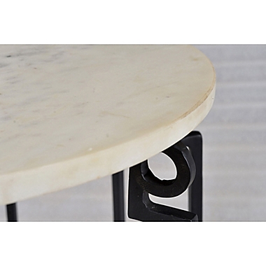Coast to Coast Imports LLC&trade; Fairgate Nesting Tables in Black/White. View a larger version of this product image.