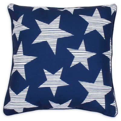 navy star pillow