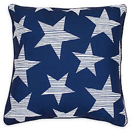 Thro Star Spangled Square Throw Pillow in Navy