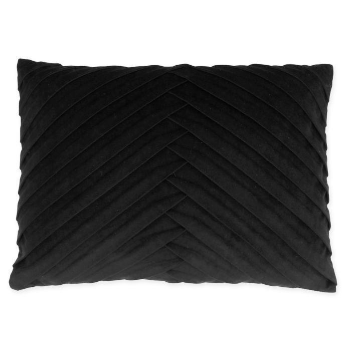 James Pleated Velvet Throw Pillow Bed Bath Beyond