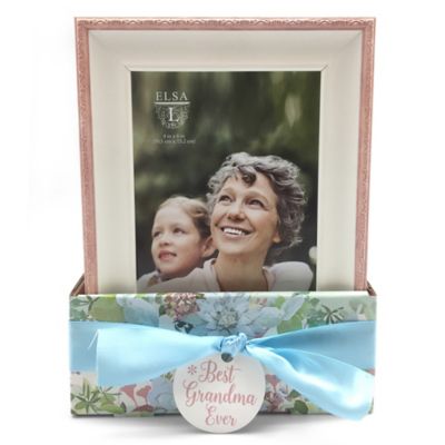 Elsa L Grandma 4-Inch x 6-Inch Frame in Pink (Set of 2)