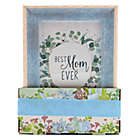 Alternate image 2 for Elsa L&reg; Best Mom Ever 4-Inch x 6-Inch Picture Frames in Blue (Set of 2)