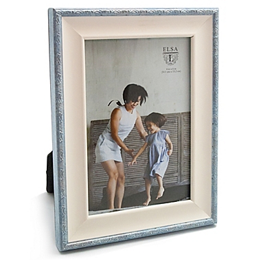 Elsa L&reg; Best Mom Ever 4-Inch x 6-Inch Picture Frames in Blue (Set of 2). View a larger version of this product image.