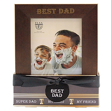 Eliza L&copy; Best Dad 4-Inch x 6-Inch Photo Frame in Bronze (Set of Two). View a larger version of this product image.