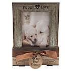 Alternate image 0 for Elsa L Puppy Love 4-Inch x 6-Inch Frames in Silver (Set of 2)