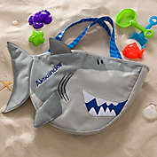 Embroidered Shark Beach Tote with Toy Set