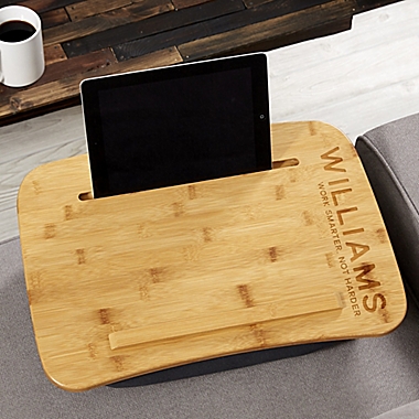 Bold Style Personalized Bamboo Lap Desk. View a larger version of this product image.