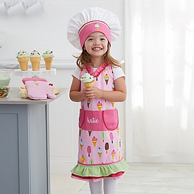 Ice Cream Embroidered Apron 3 Piece Set. View a larger version of this product image.