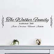 Our Family 48-Inch x 12-Inch Vinyl Wall Art