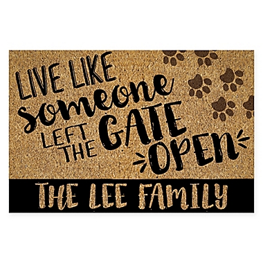 Open Gate 18&quot; x 27&quot; Door Mat. View a larger version of this product image.