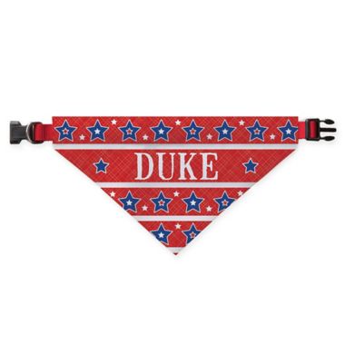 Personalized Planet Stars and Stripes Dog Bandana in Red. View a larger version of this product image.