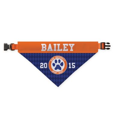 Personalized Planet Bark University Dog Bandana in Blue. View a larger version of this product image.