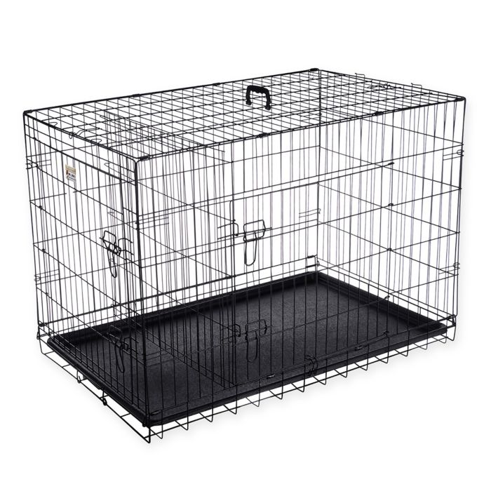 Pet Trex Portable TwoDoor Pet Kennel in Black Bed Bath & Beyond
